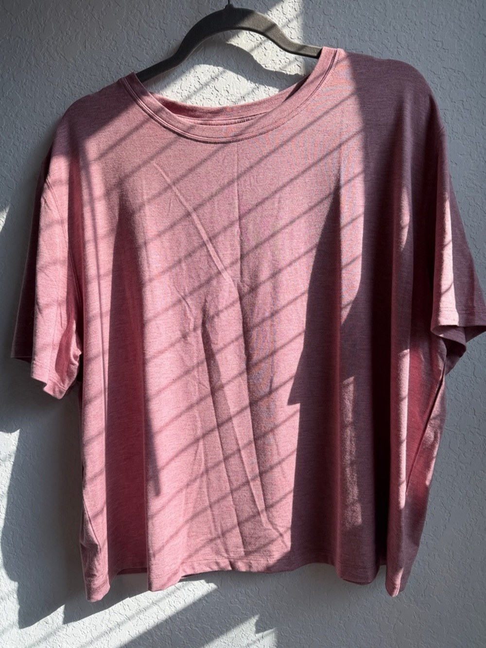 Lou & Grey Relaxed Short Sleeve Crew Top - Dusty Rose
